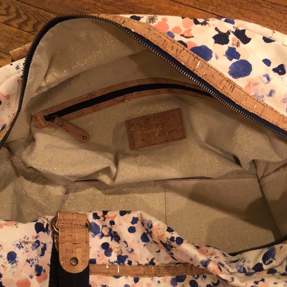 Anthropologie Paint Palette Weekender Bag - Picture 3 of 4